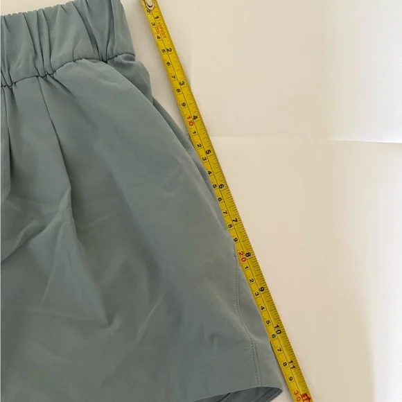 Lululemon women’s stroll at sunset shorts. Size 4. Blue. 3” inseam. Liner-less. - Picture 3 of 5